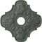 Ekena Millwork Peralta Ceiling Medallion (Canopies up to 4 5/8"), 17 3/4"OD x 3 1/8"ID x 1"P, Cloud Burst Crackle CM17PECBC - alternate 1